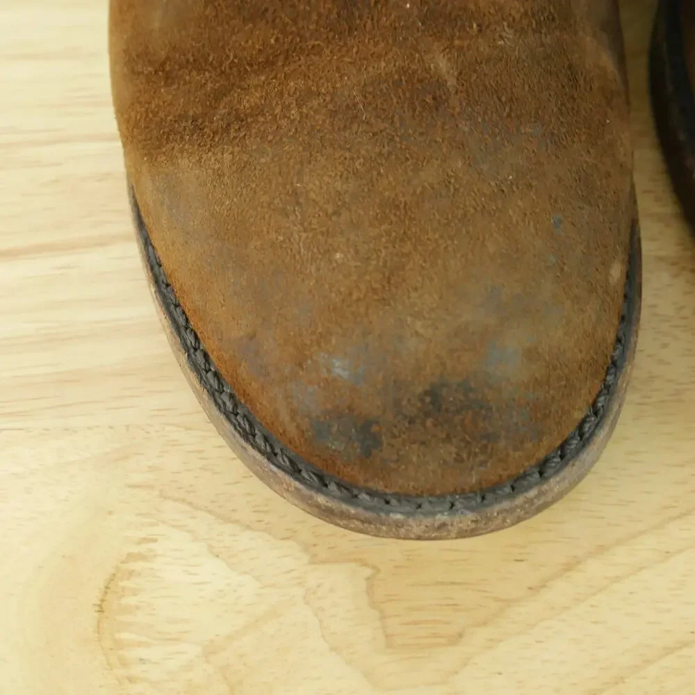 FRYE Men's Chukka Boots 9B Brown Suede USA Made Lace Up Shoes Desert Patina